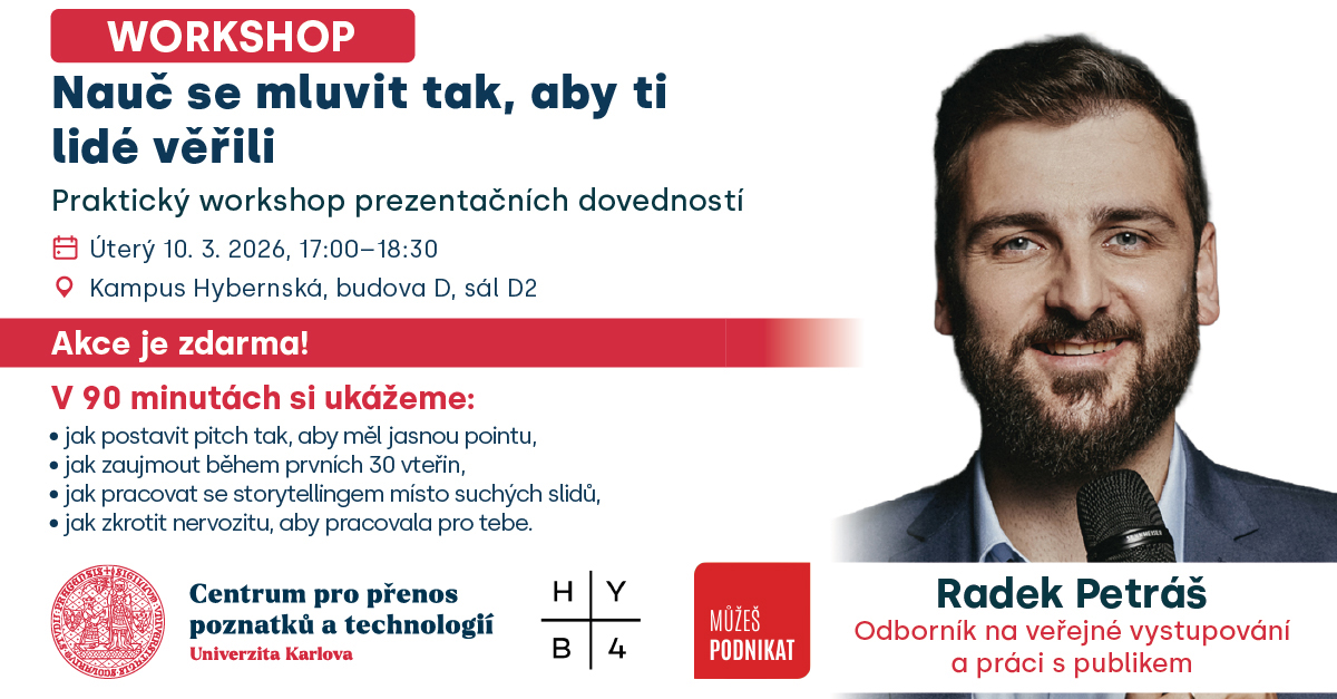 Workshop: Nauč se mluvit tak, aby ti lidé věřili