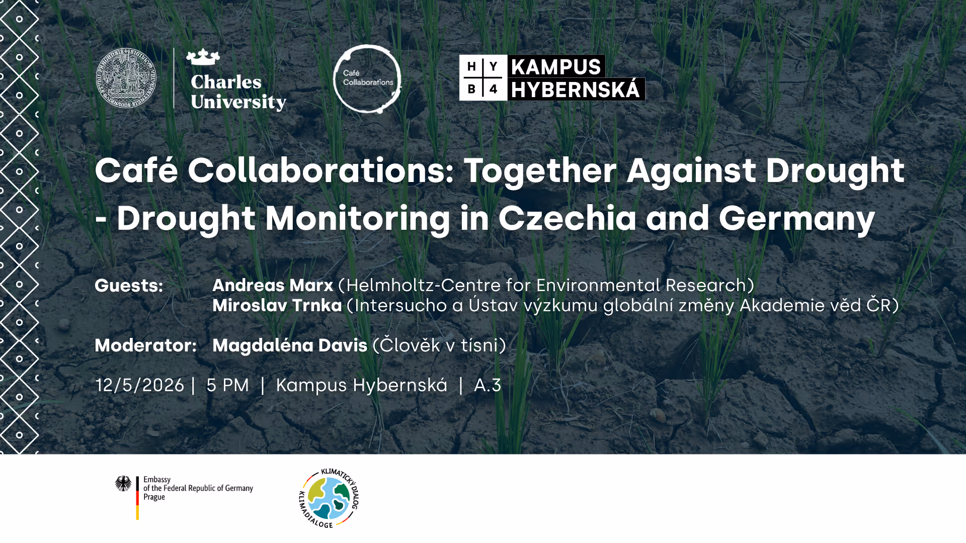 Café Collaborations: Together Against Drought - Drought Monitoring in Czechia and Germany