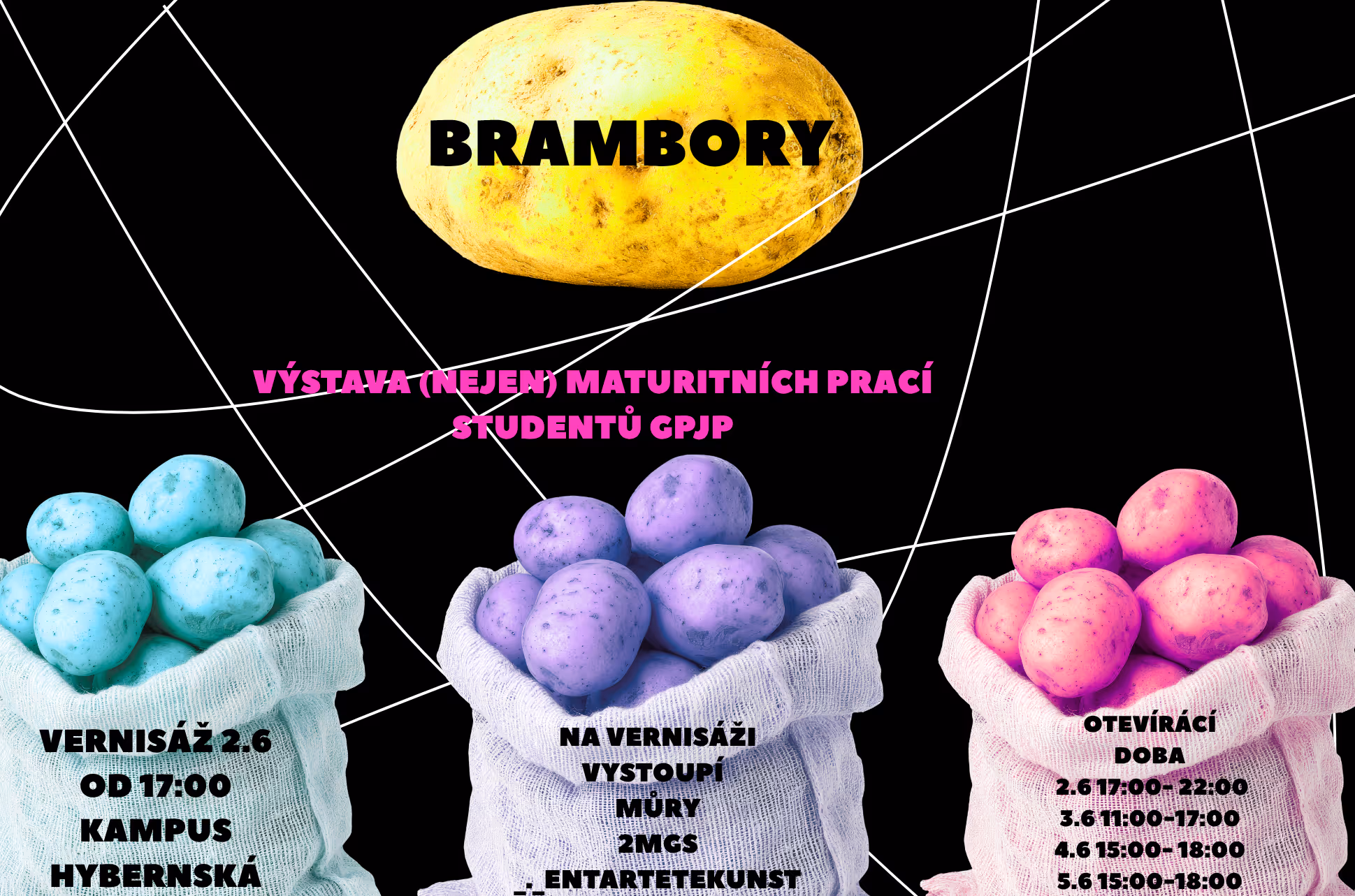 BRAMBORY: Výstavu (nejen) výtvarných maturitních prací studentů GPJP