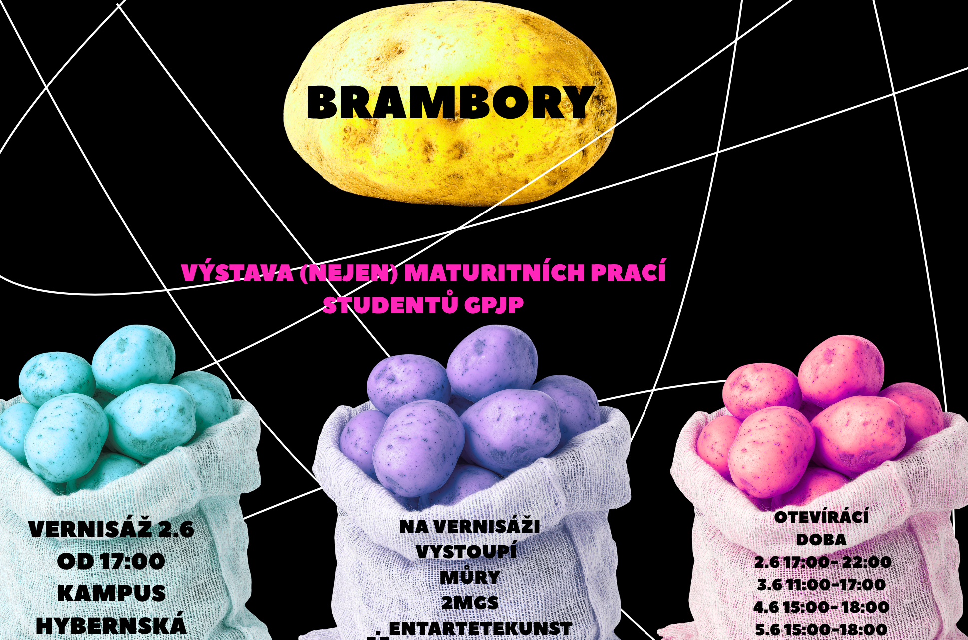 BRAMBORY: Výstavu (nejen) výtvarných maturitních prací studentů GPJP