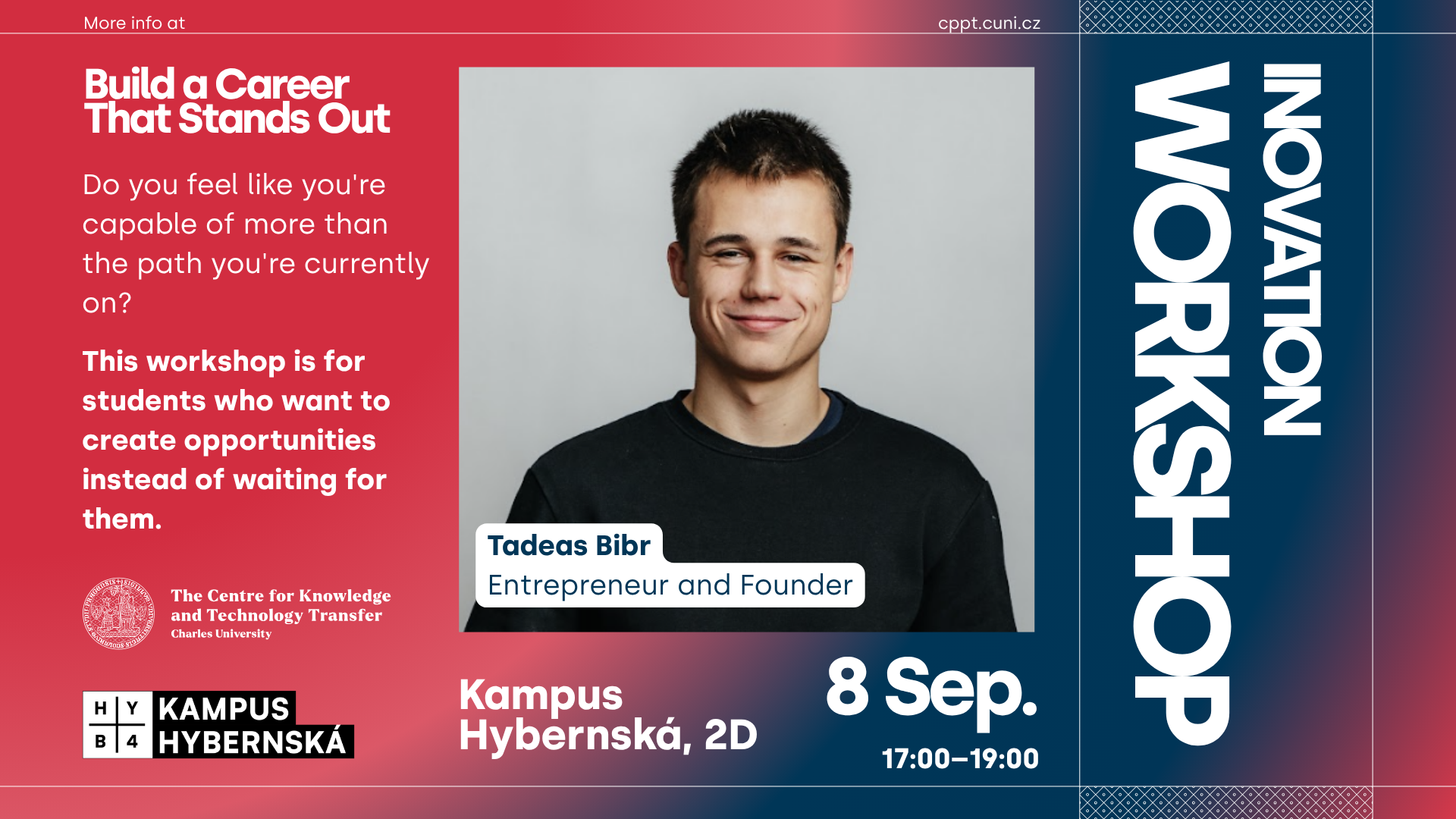 Build a Career That Stands Out: Innovation workshop with Tadeas Bibr