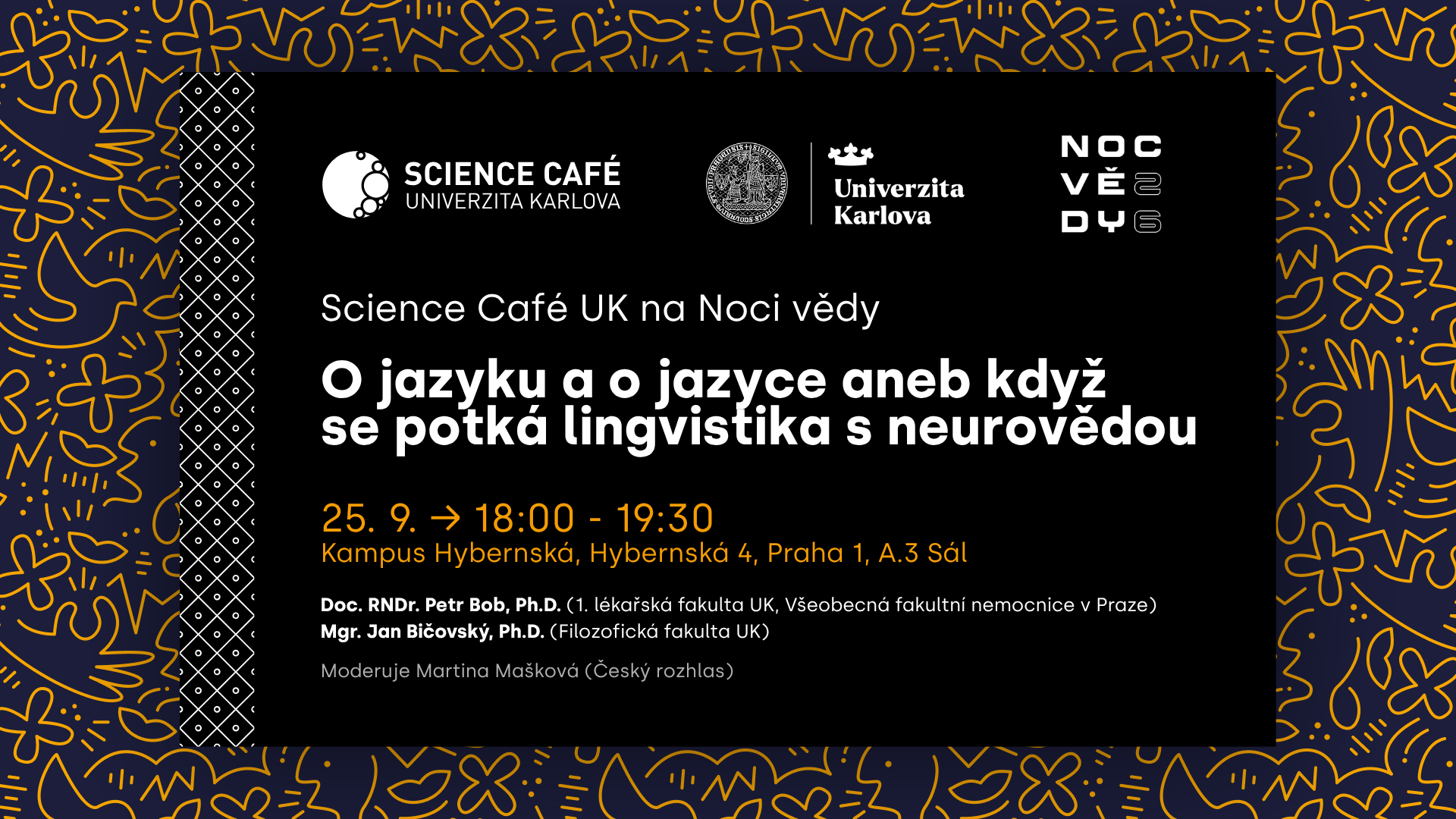 Science Café UK | NOC VĚDY: O jazyku a o jazyce aneb když se potká lingvistika s neurovědou