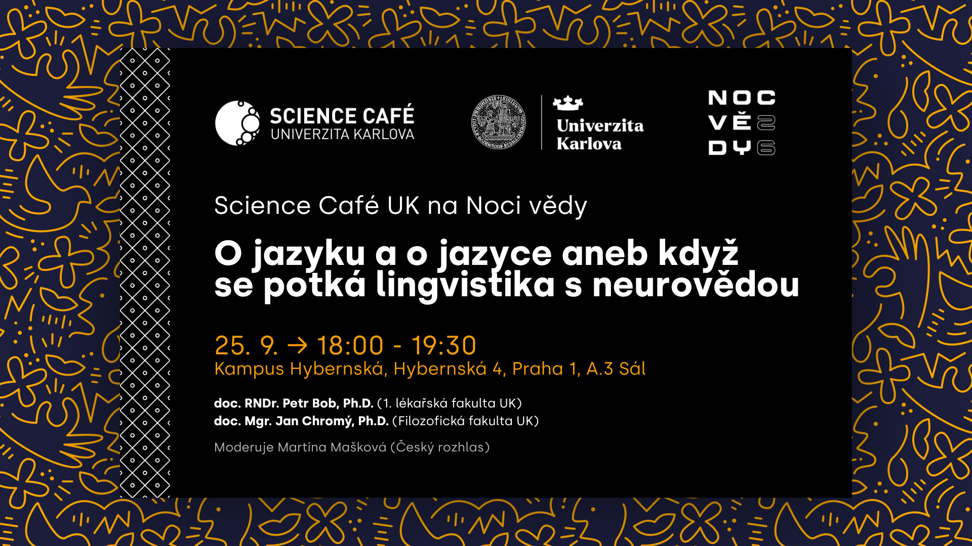 Science Café UK | NOC VĚDY: O jazyku a o jazyce aneb když se potká lingvistika s neurovědou