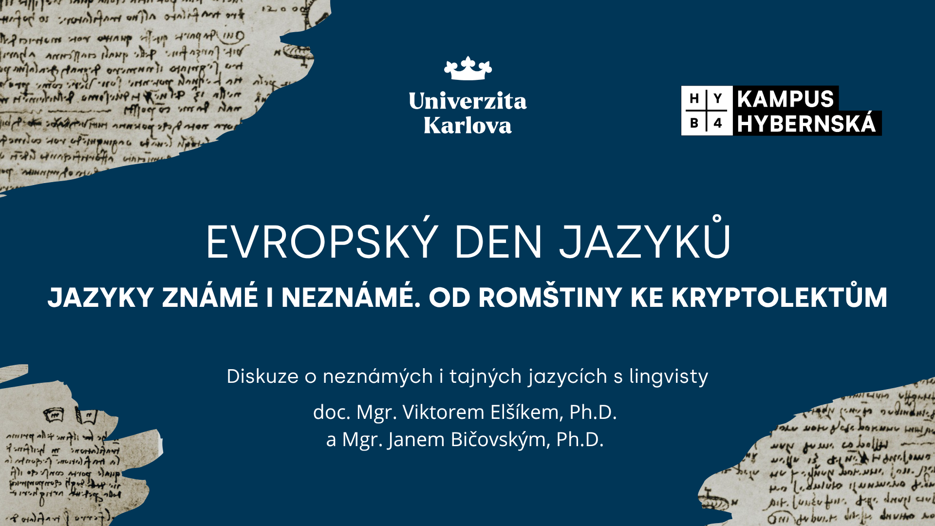 EVROPSKÝ DEN JAZYKŮ: Jazyky známé i neznámé. Od romštiny ke kryptolektům