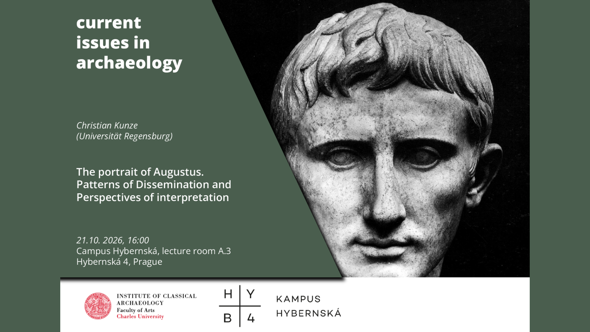 Current Issues in Archaeology | The portrait of Augustus – Patterns of Dissemination and Perspectives of Interpretation