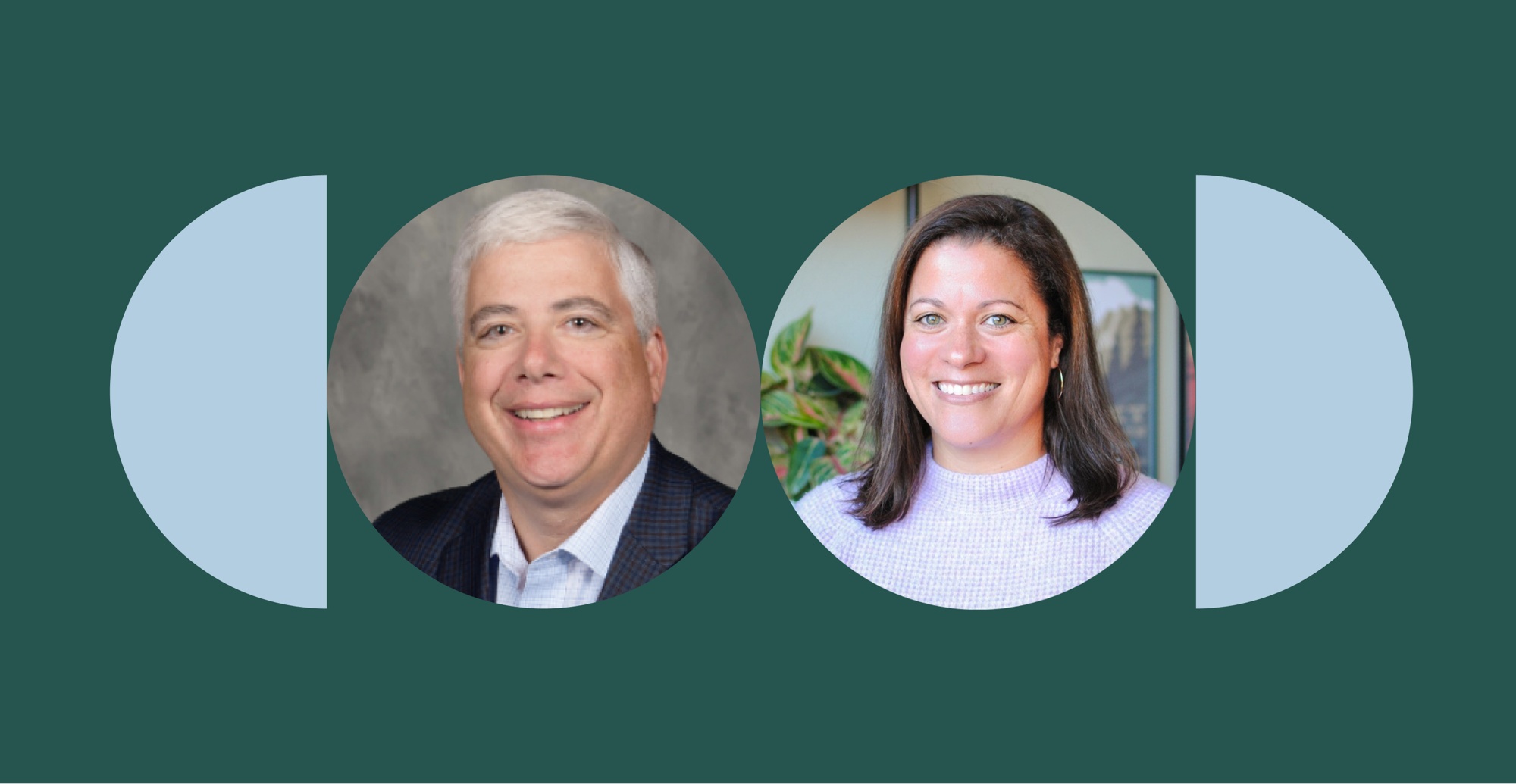 Headshots of the Medway Public Schools webinar speakers on a dark green background