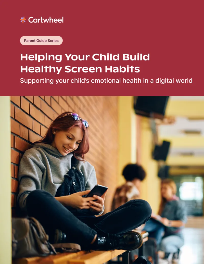 Cover of the Helping Your Child Build Healthy Screen Habits parent guide
