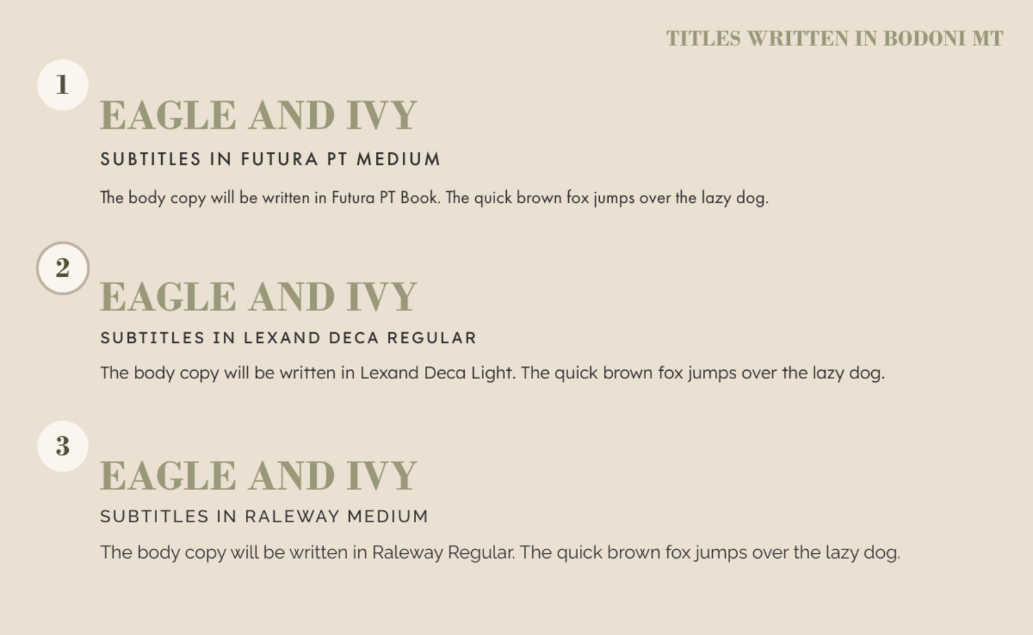 Typography exploration