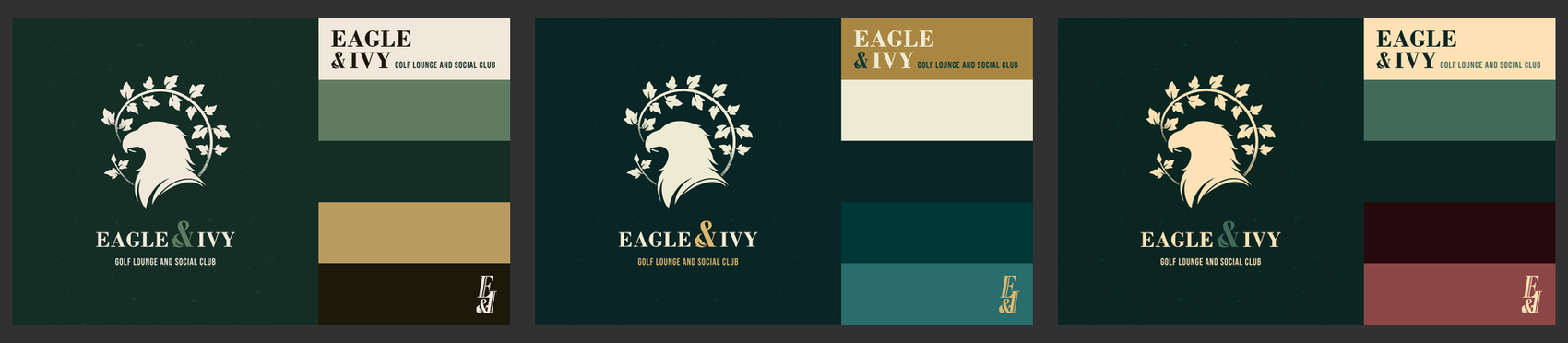 Three color scheme explorations