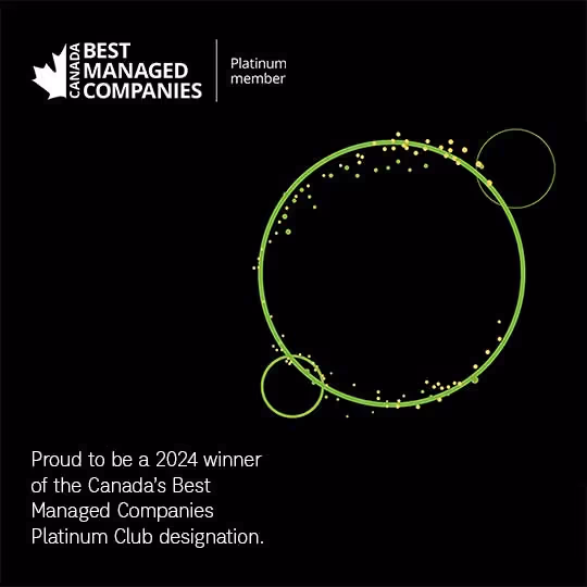 PRIMED recognized as Platinum Standard Winner for Canada’s Best Managed Companies, seventh year in a row.