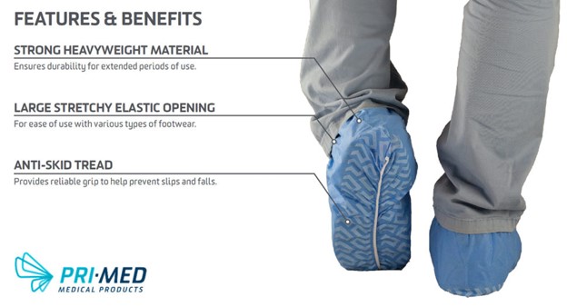 PRIMED Medical Shoe Coverings features and benefits