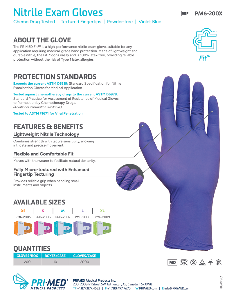 Fit Nitrile Exam Gloves