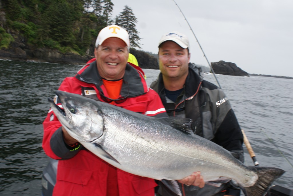 Brian Wright with his prized Tyee!