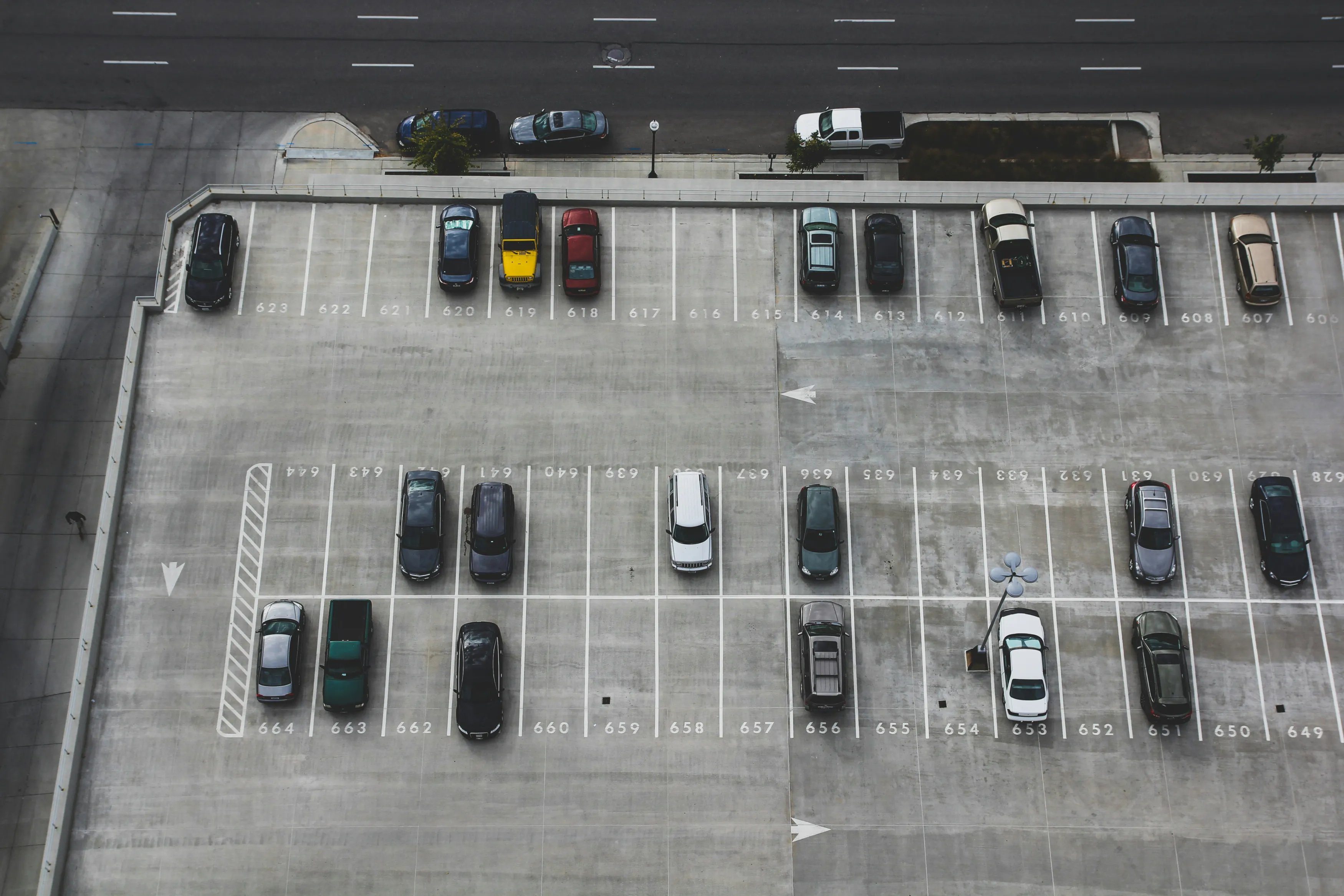 O estacionamento sem cancela