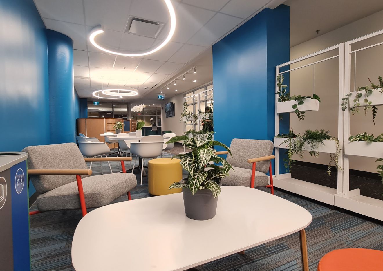 A phased campus transformation across three floors of an iconic downtown Niagara Falls building for the newly-launched University of Niagara Falls (UNF). We provided design and project management services to deliver a full academic environment executed within strict occupancy and code constraints, while creating collaborative learning environments, technology-enabled spaces, and student-focused amenities. 
