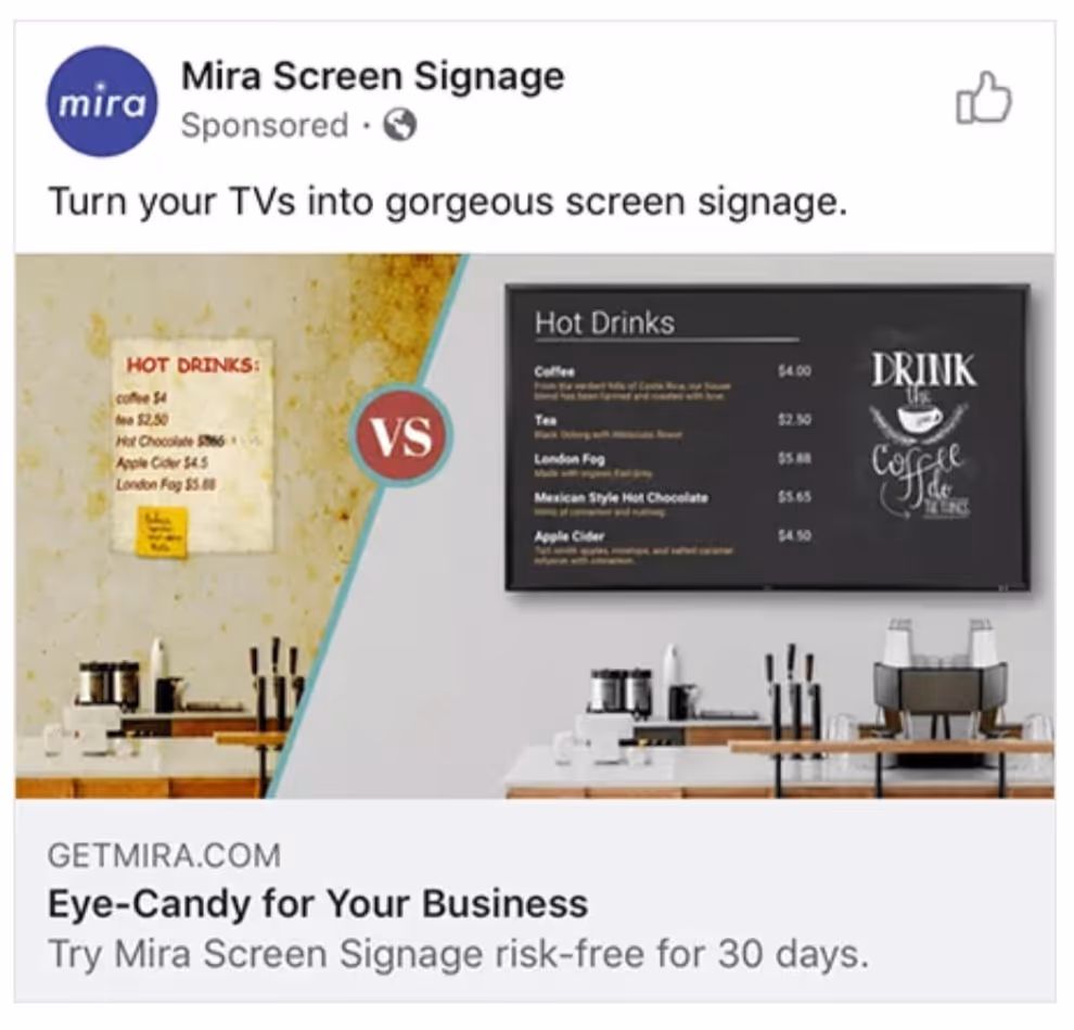 mira-B2B-ad-copy-example