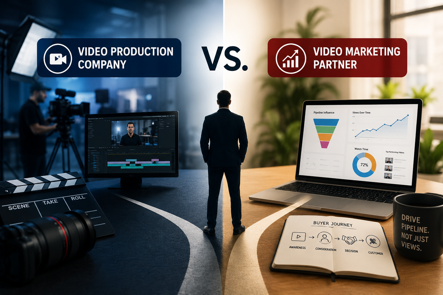 B2B Video Production Company vs. Video Marketing Partner: What Actually Moves Pipeline?