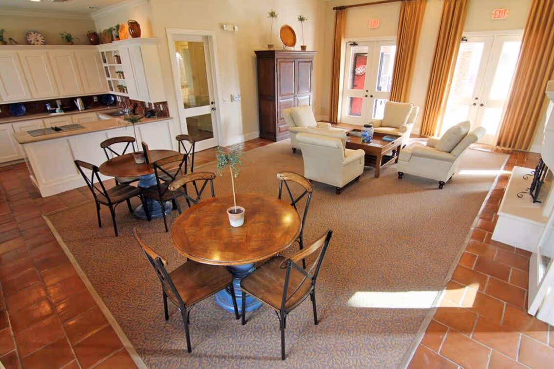 Lobby and community kitchen