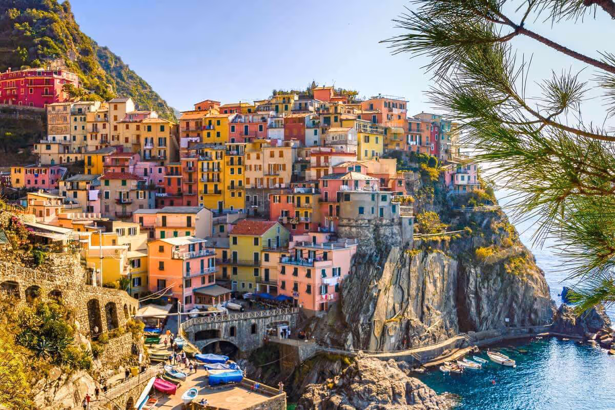 Immagine di un paesaggio a Genova in Liguria.