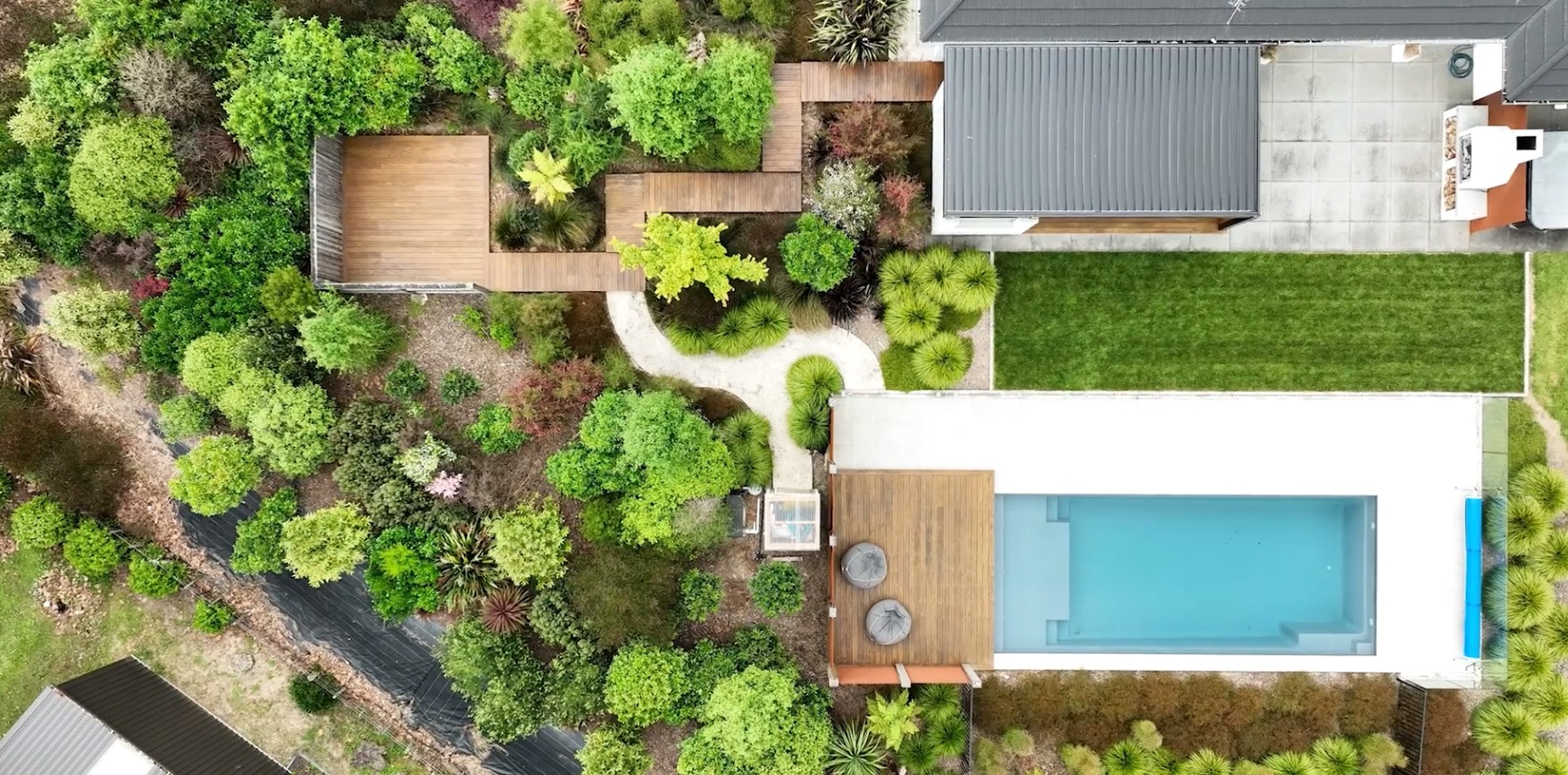 Eco-friendly native planting Waikato garden
