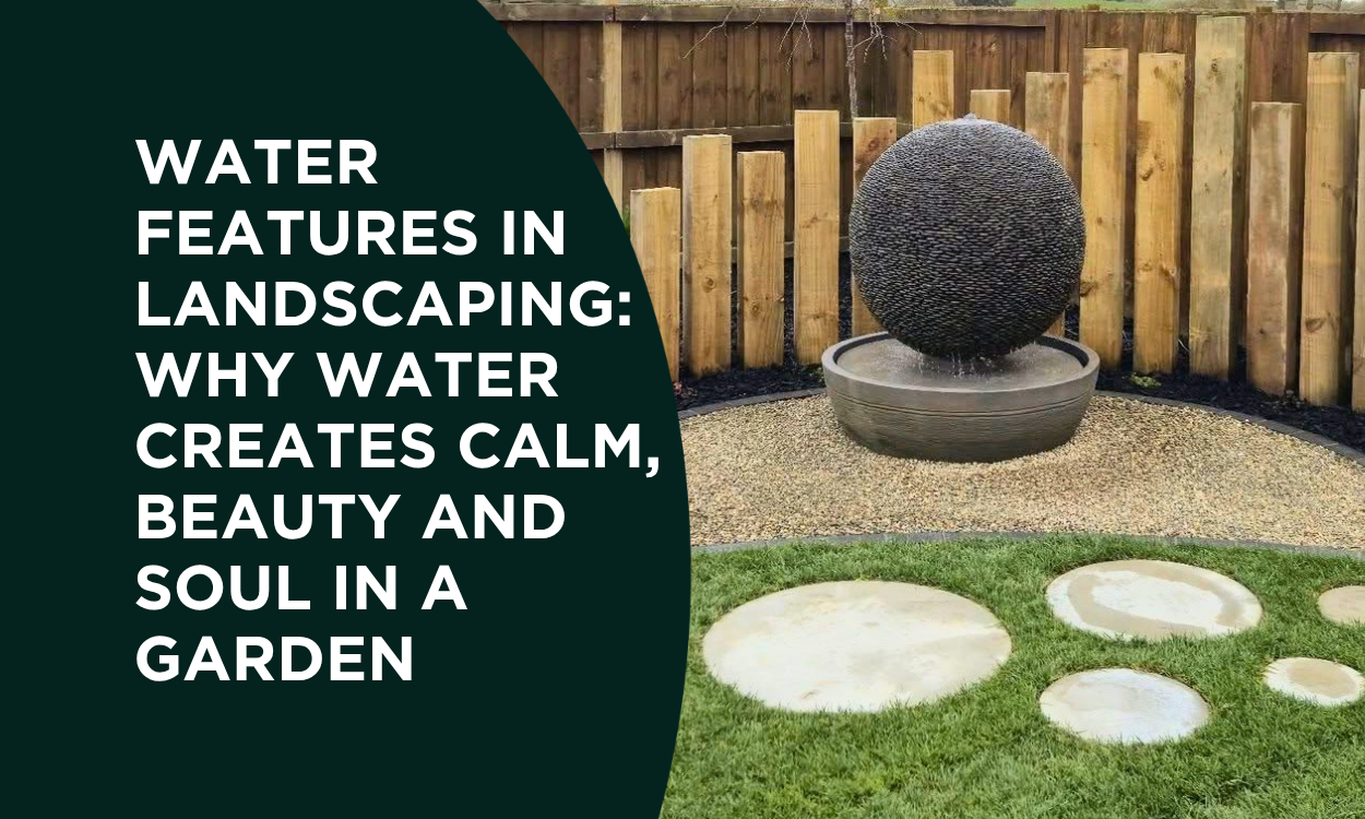 Water Features in Landscaping: Why Water Creates Calm, Beauty and Soul in a Garden