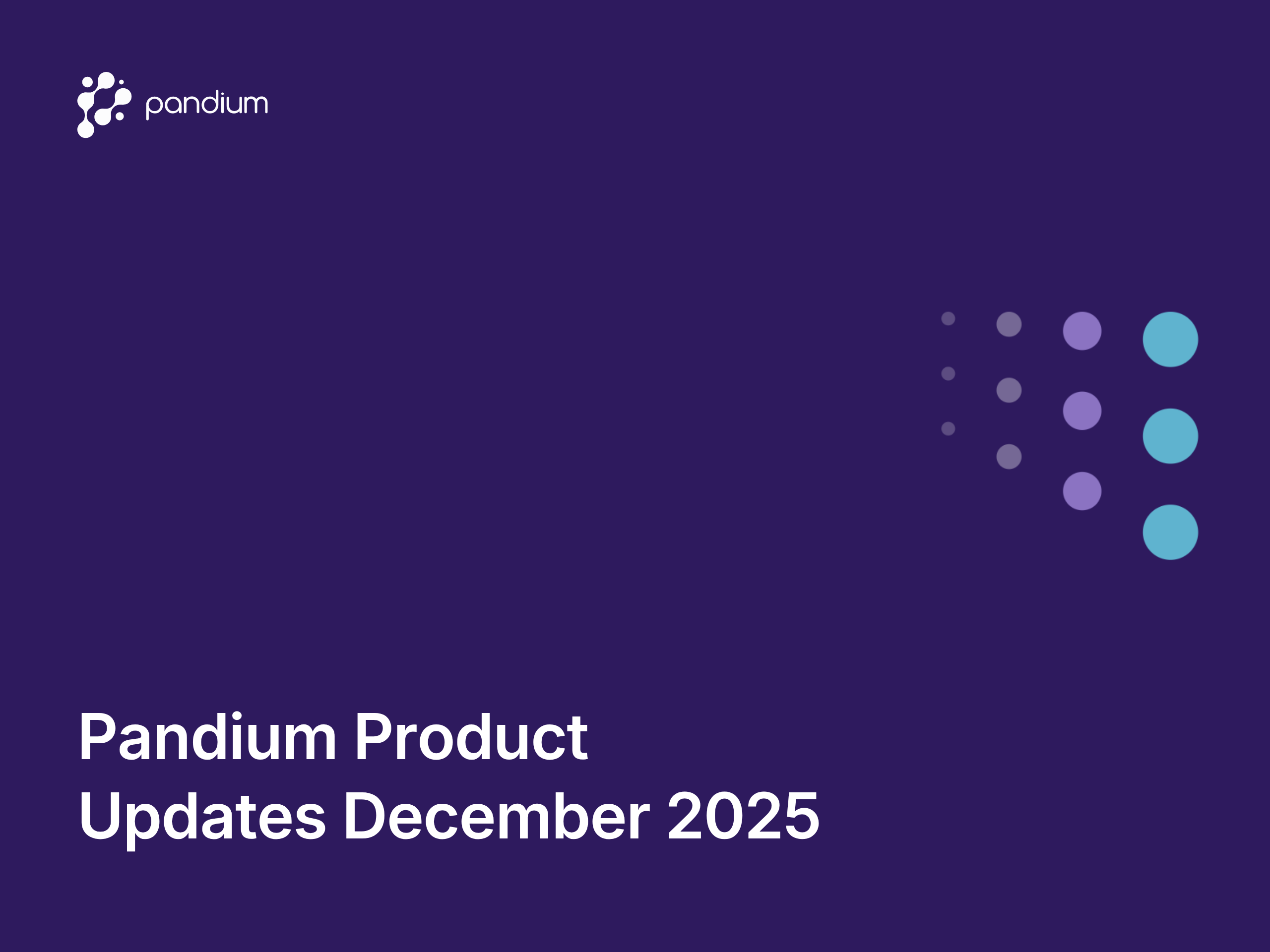 Pandium Product Updates December 2025
