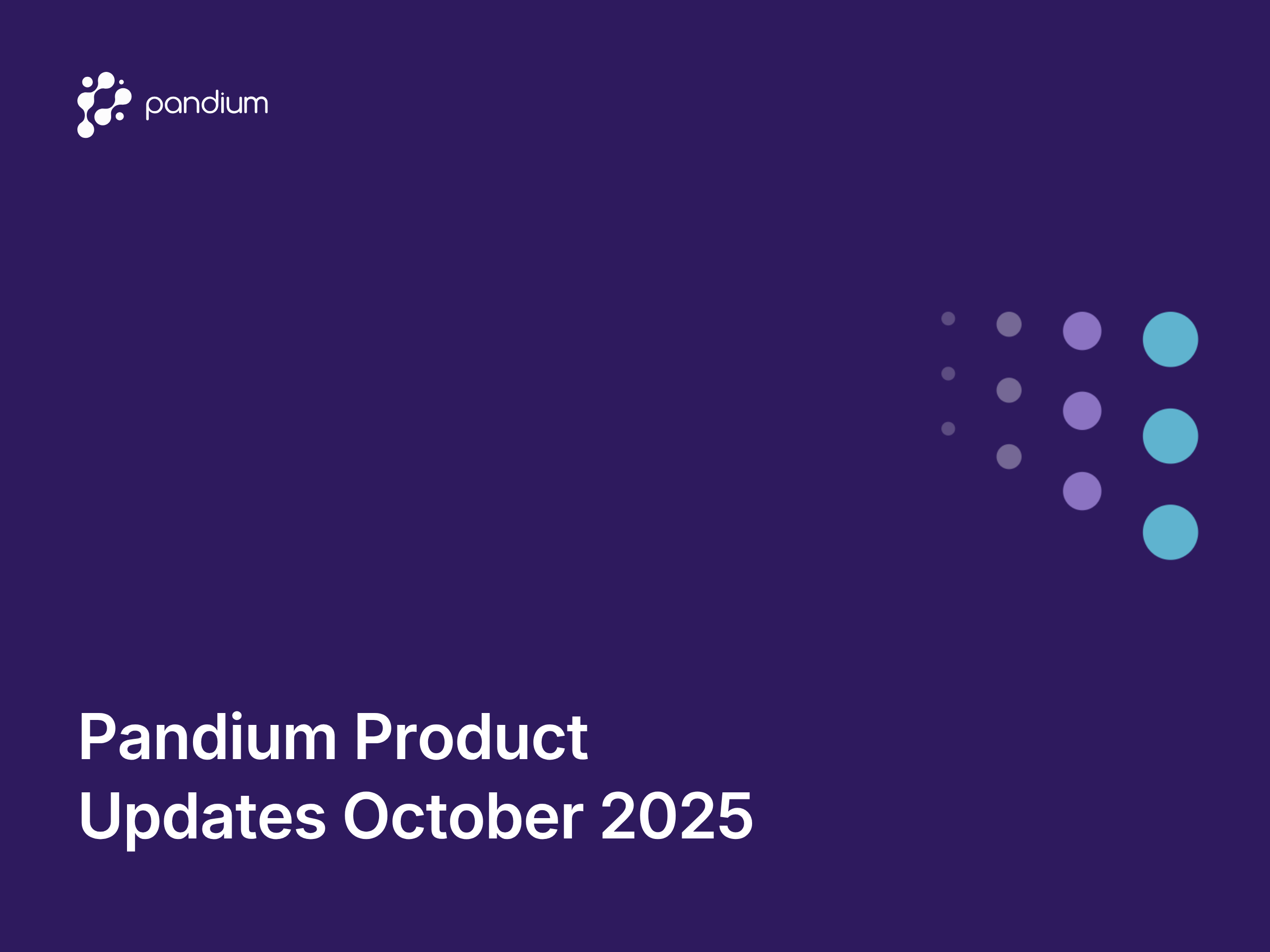 Pandium Product Updates October 2025