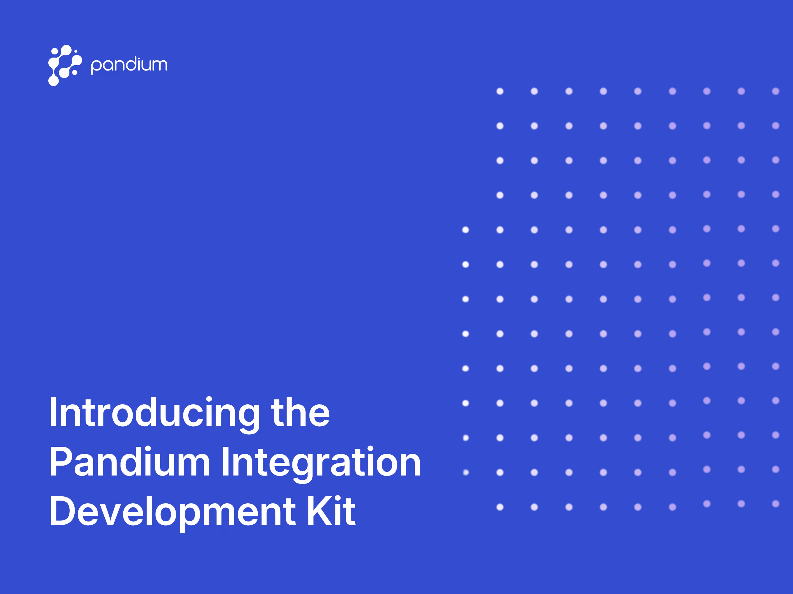 Introducing the Pandium Integration Development Kit