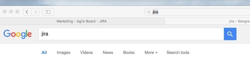 Google search box copy
