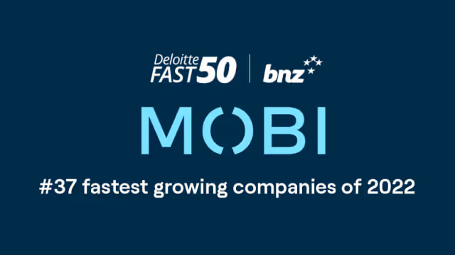 Image with text showing MOBI as 37 on Deloitte Fast 50 2022