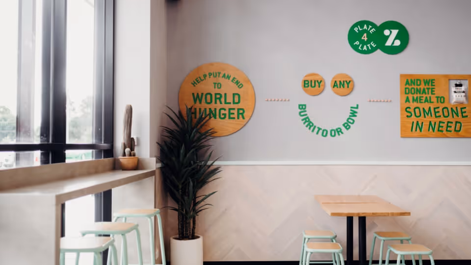 Inside a Zambrero store location