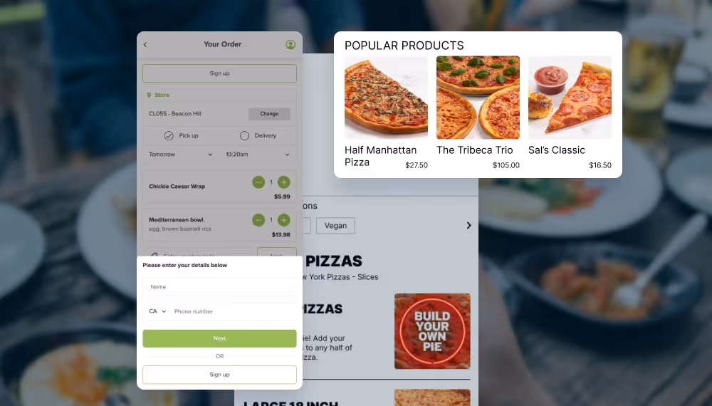 MOBI's storefront with popular recommendations option