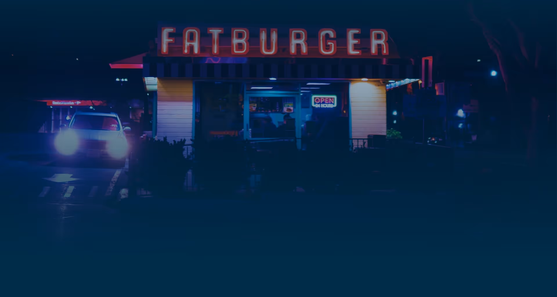 Inside a Fatburger restaurant location