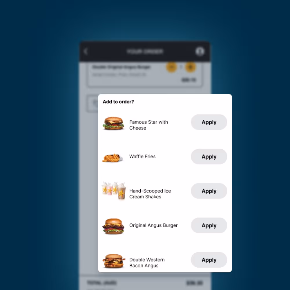 Machine learning upsell