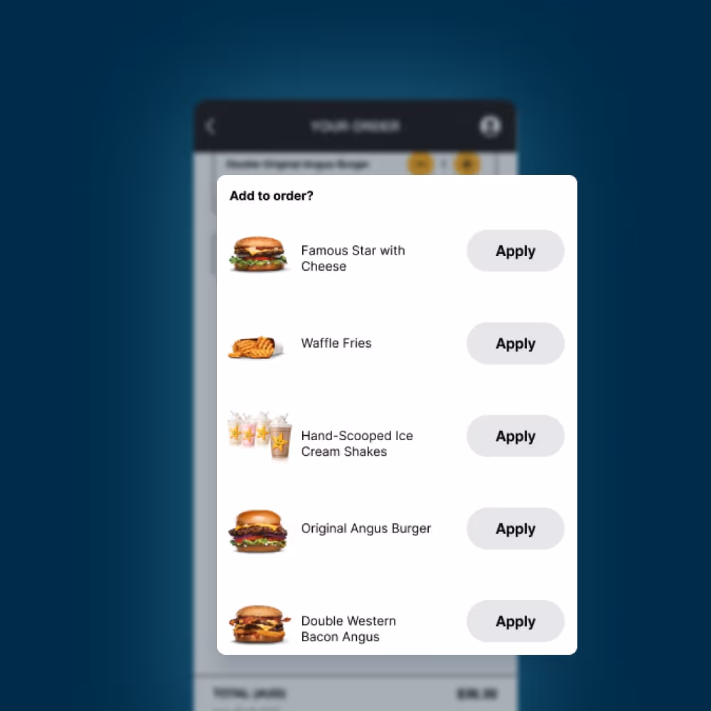 Machine learning upsell