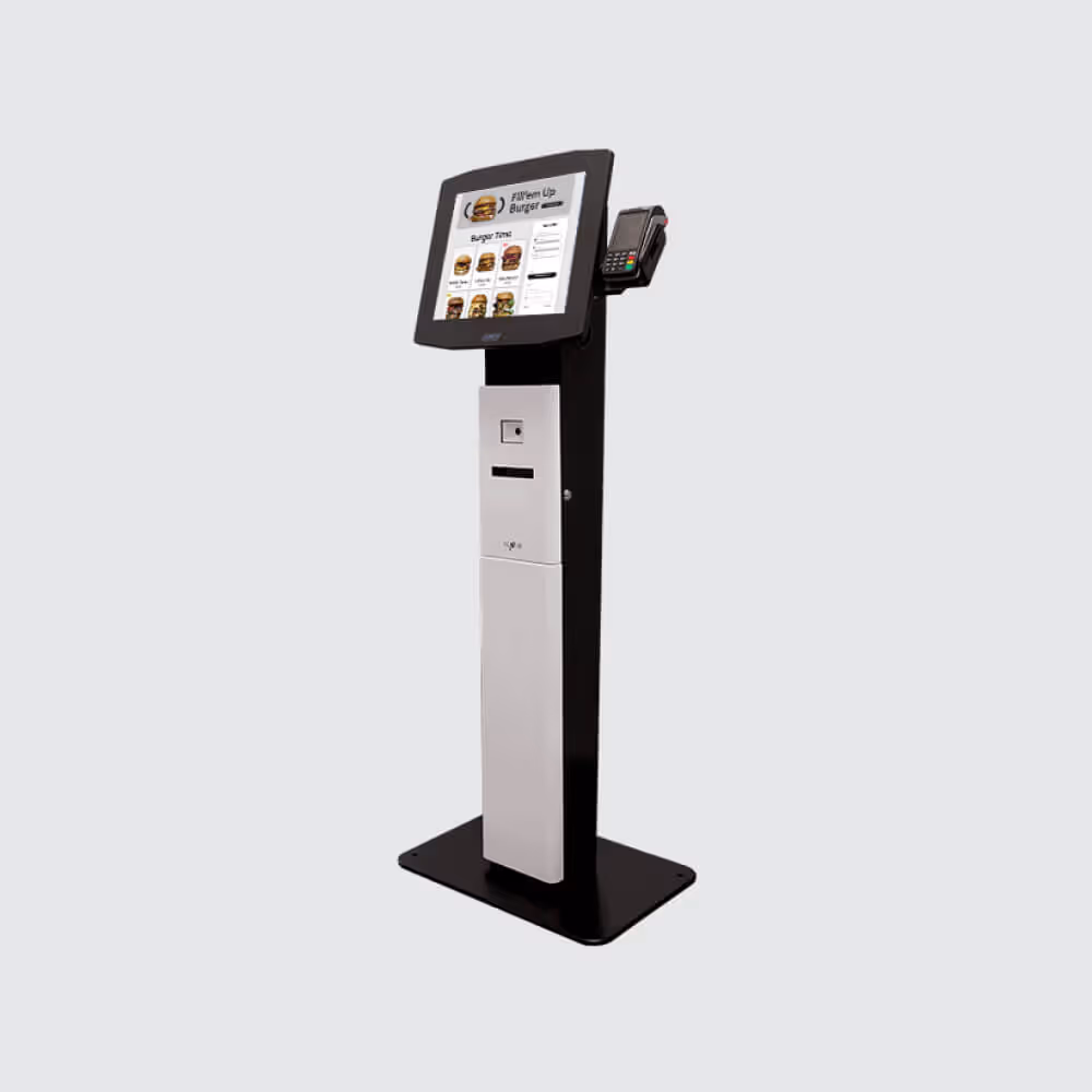 MOBI Sensi Standing Kiosks, resembles tablet with a stand for digital ordering in-venue