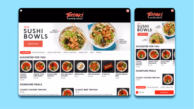 MOBI Promo Banners in action with Teriyaki Experience