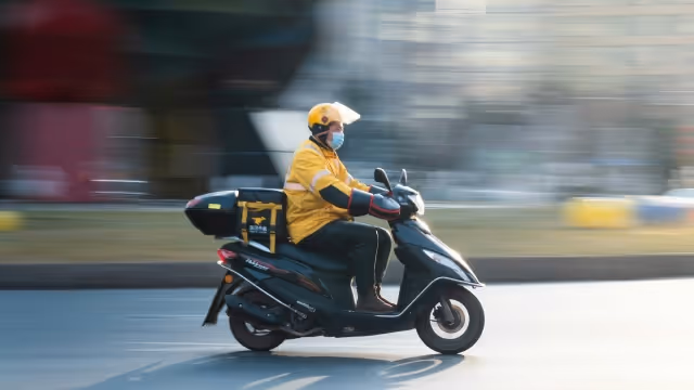 White Label Delivery Moped 