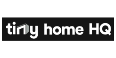 Tiny Home HQ logo with a stylized house roof over the letter n.