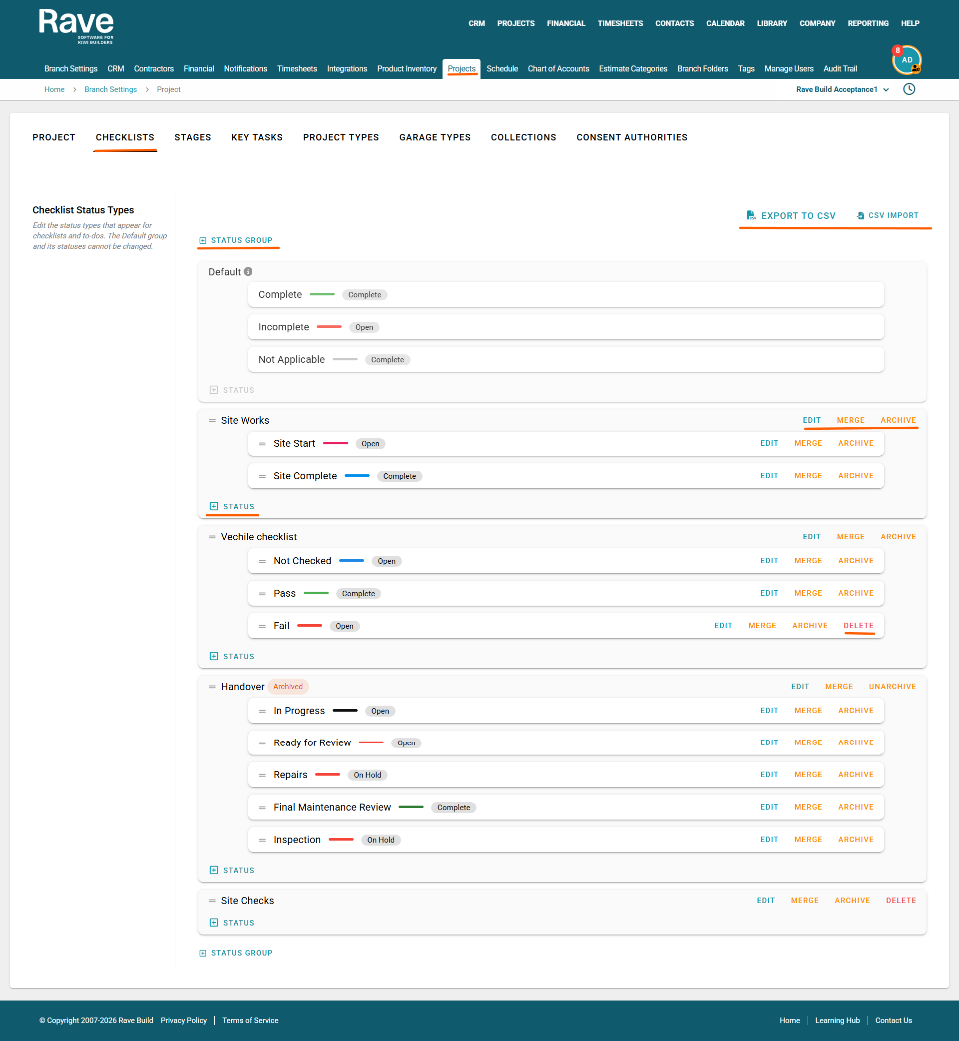 A Smarter Way to Manage Project Checklists in Rave Build
