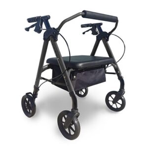Redgum Primo 8HD Bariatric Seat Walker, satin grey