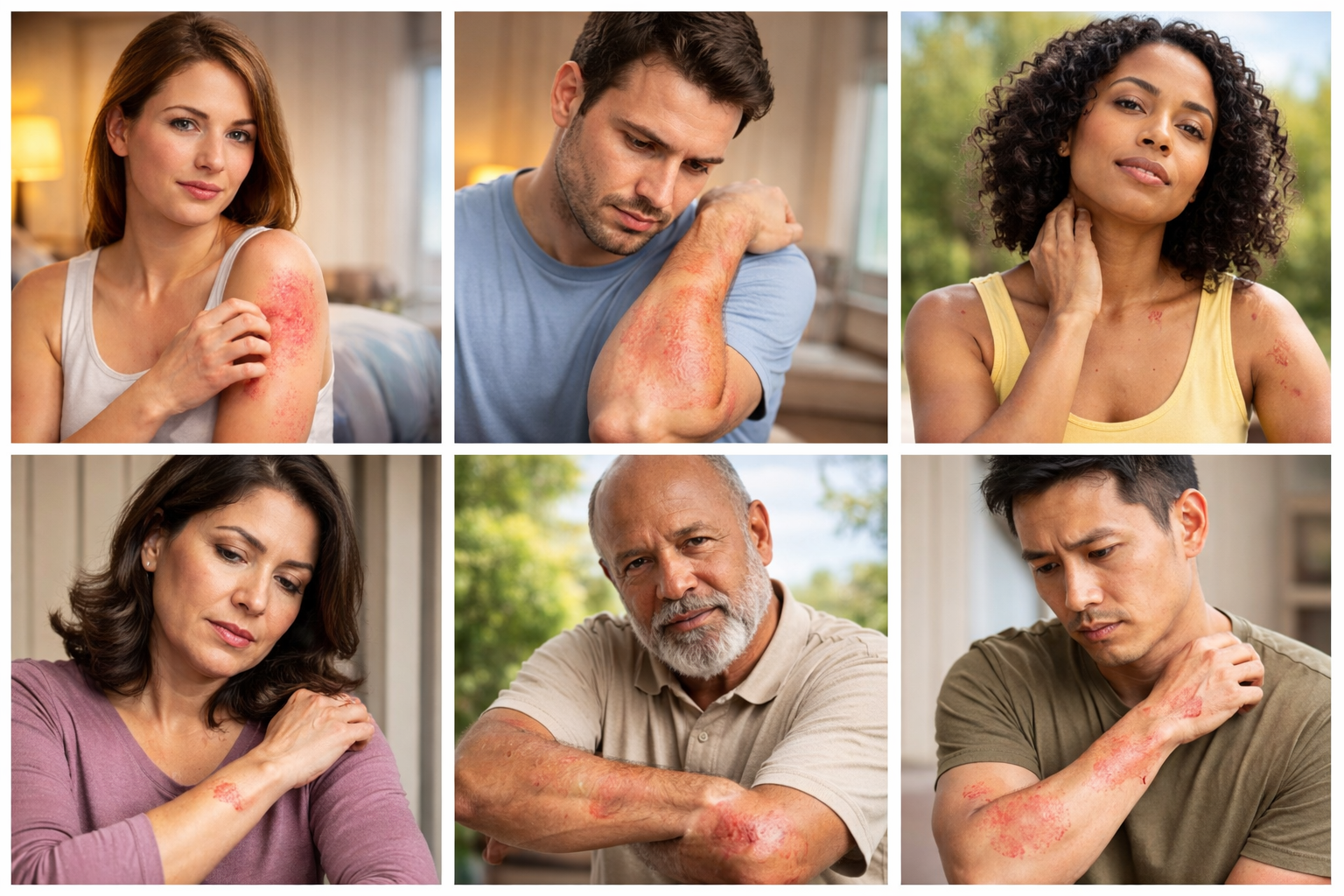 Eczema Study Participants Collage