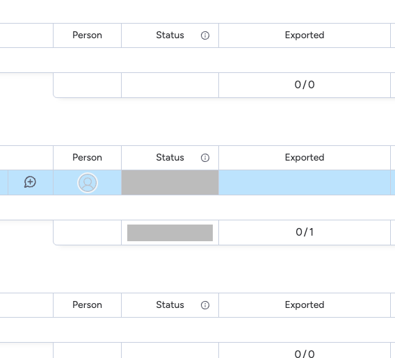 Exported Column Tracking