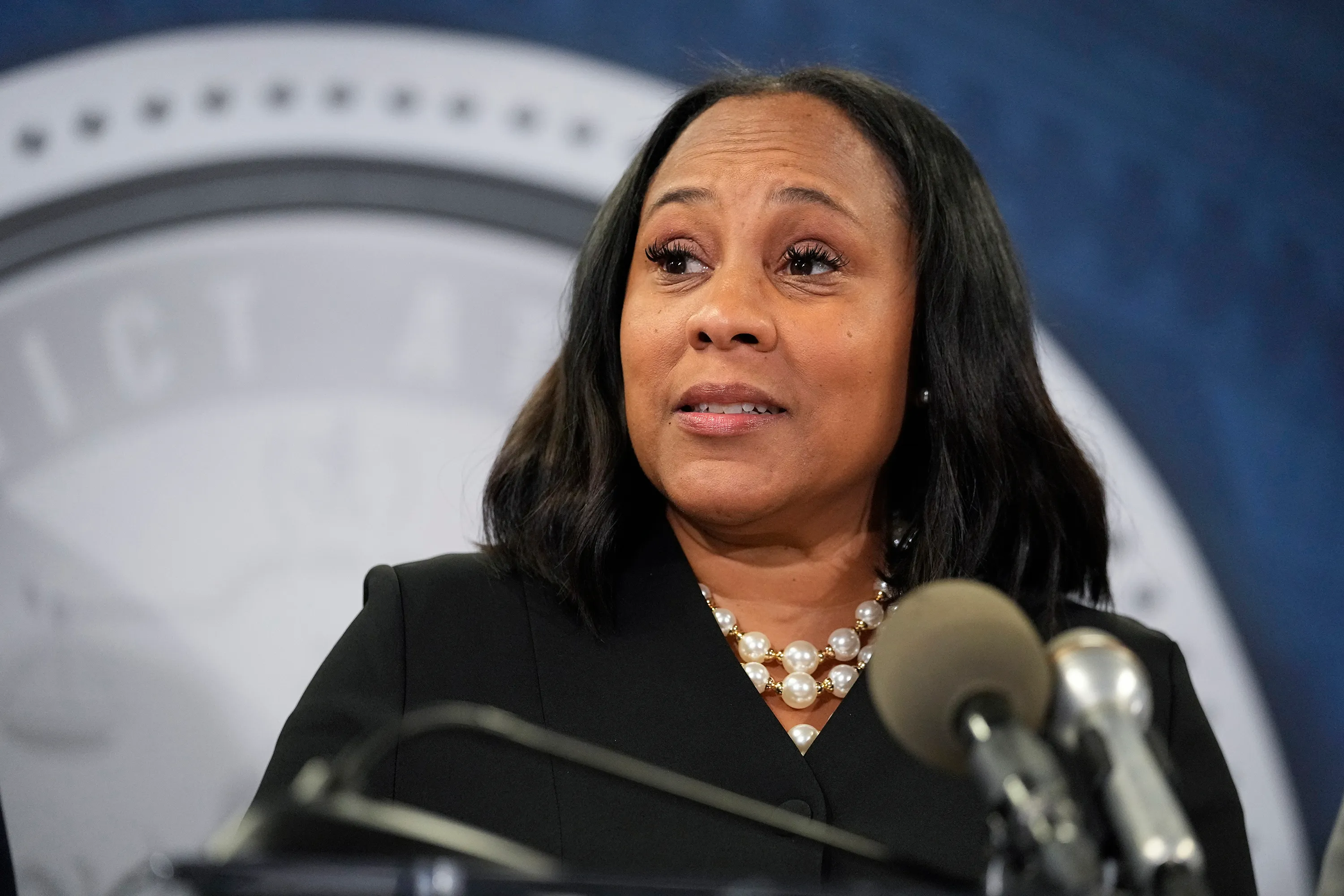 Fulton County District Attorney, Fani Willis, headshot.