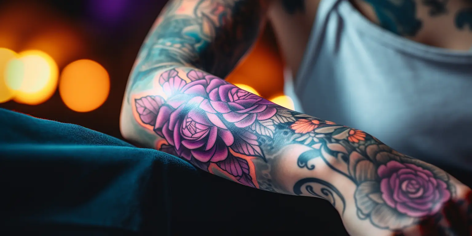 Tatovering i farge på arm