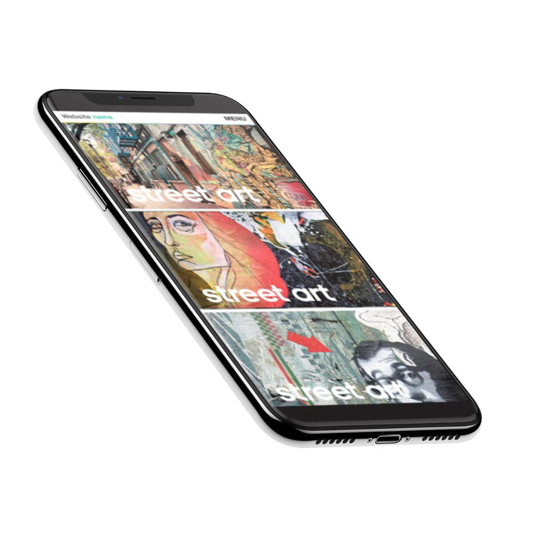 App with street art designs for the shoe
