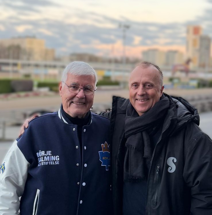 Stig Salming tillsammans med Fredrik Westerberg. 