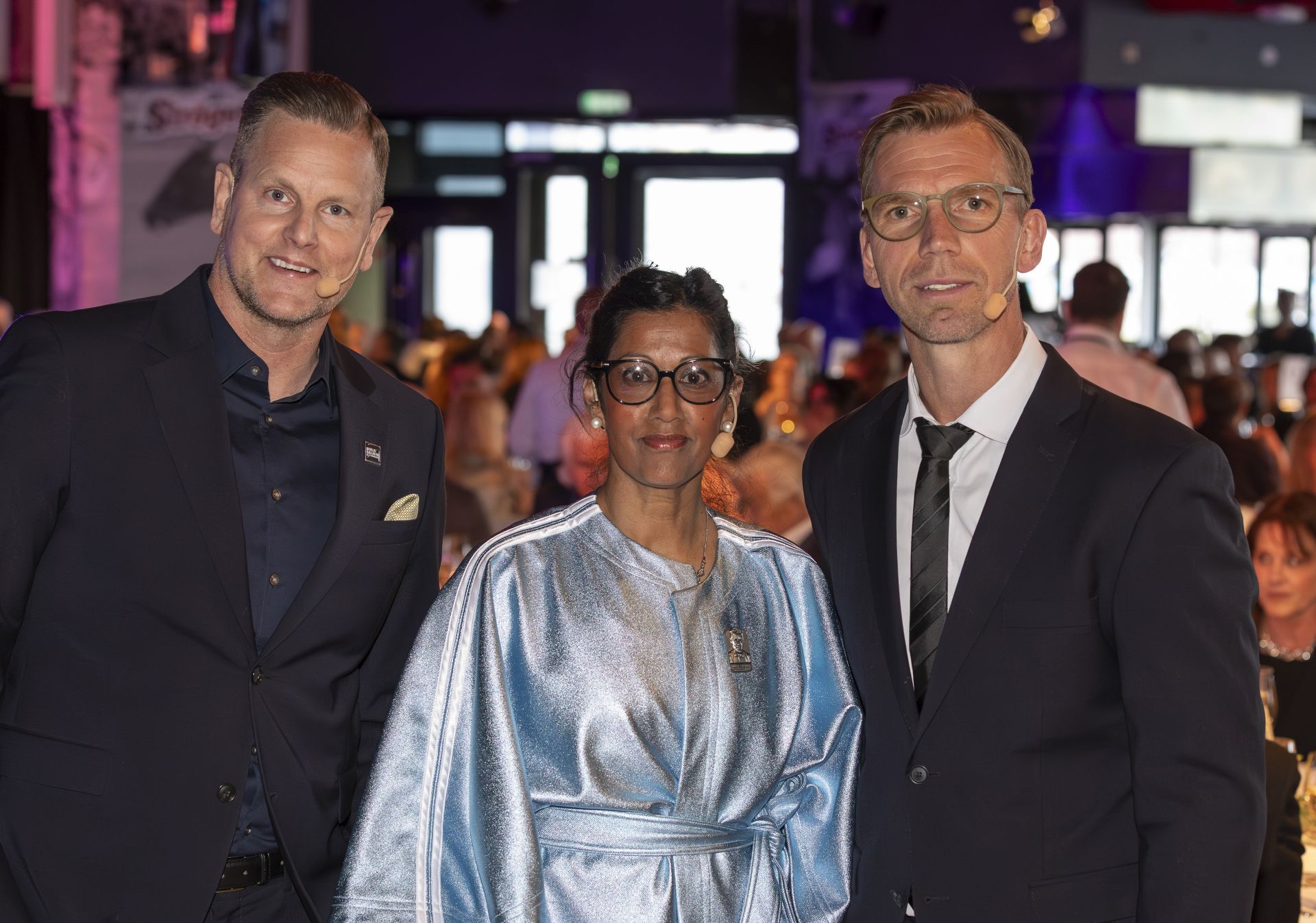Niklas Jihde, Karin Karlström, Mikael Samuelsson under En kväll för Börje.