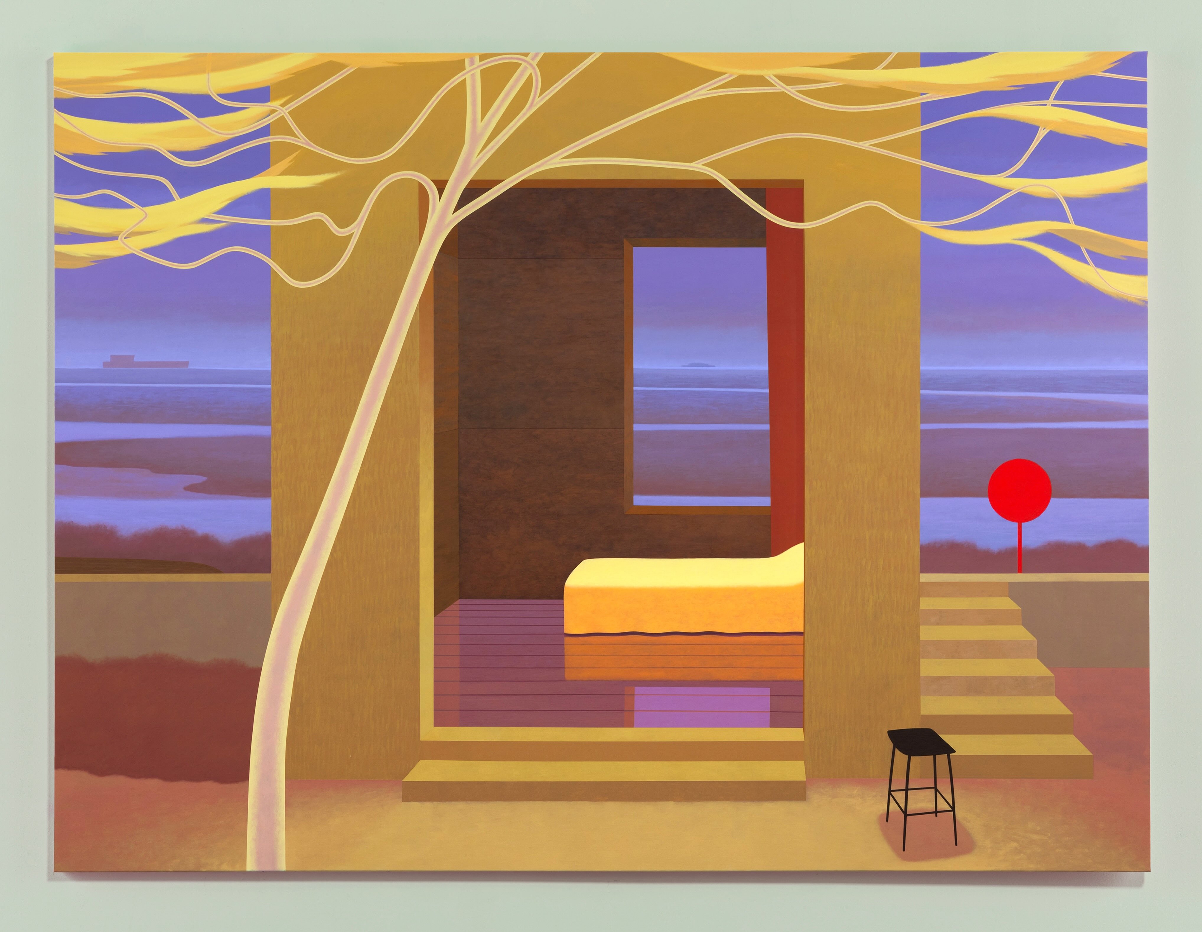 Yellow Bed (2025), 150 x 200 cm