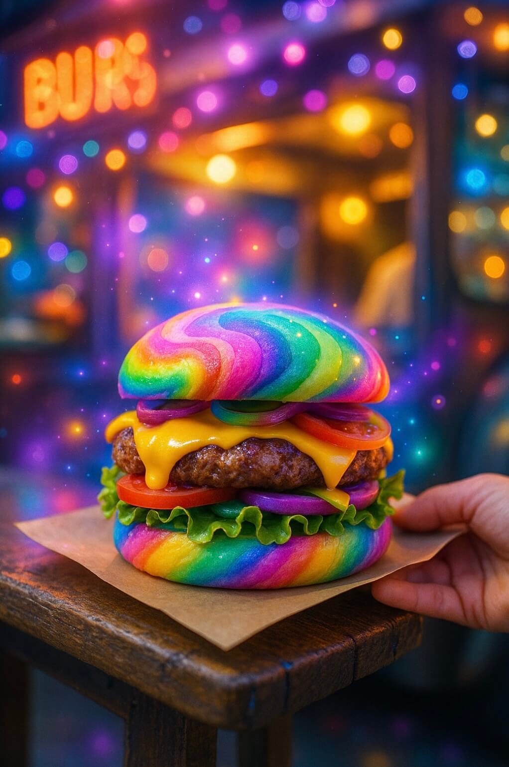 buns coloré maison